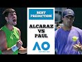 Carlos Alcaraz vs Tommy Paul | Australian Open 2026 | Tennis Prediction