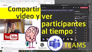 Cómo compartir un video con audio y seguir viendo a mis alumnos en Teams o en videollamada