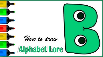 How To Draw Alphabet Lore - Letter B | Easy Step By Step Drawing Tutorial #howtodraw #alphabetlore