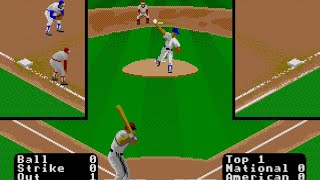 R.B.I. Baseball 3 (Genesis)  CPU vs. CPU Gameplay