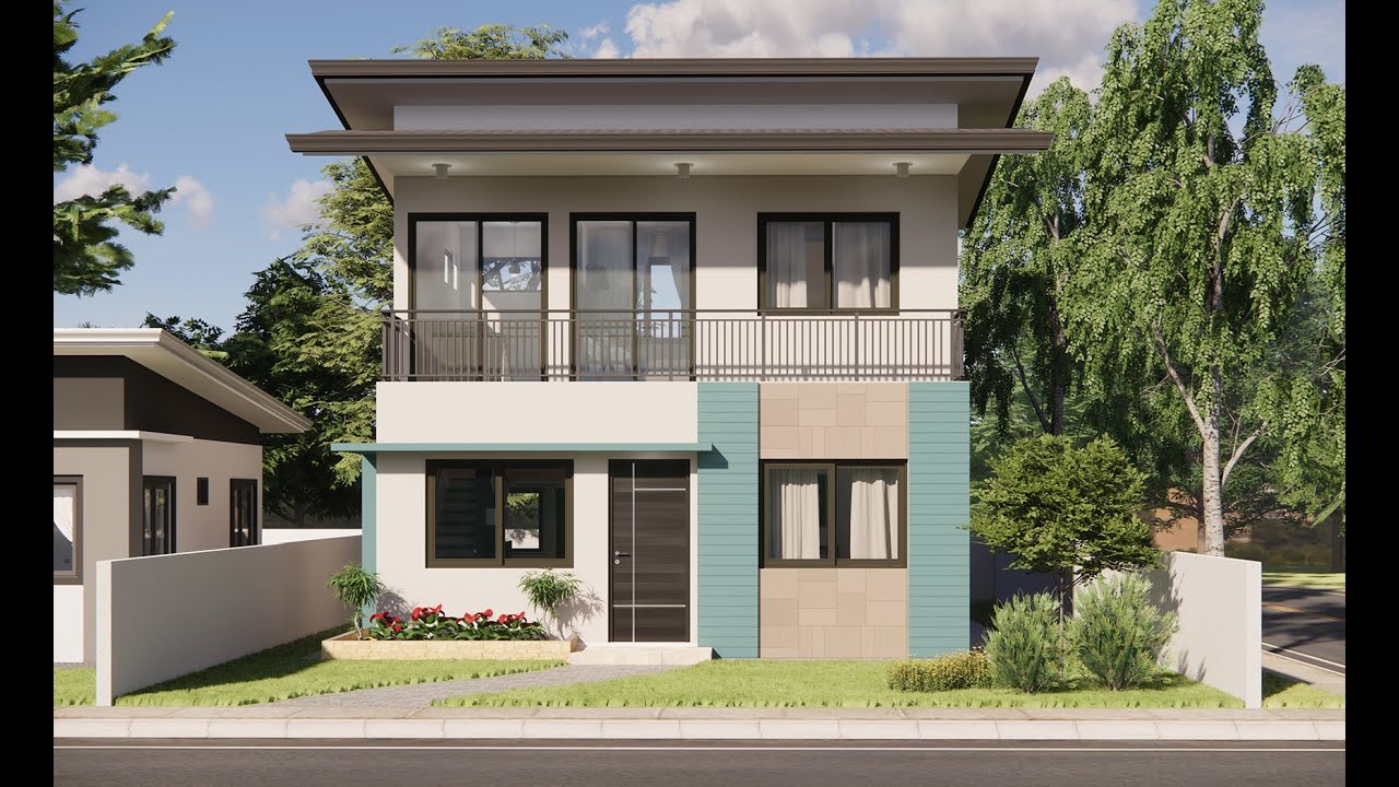 6x7m 2 storey house with roof deck #Shorts - YouTube 6x7m-2-storey-house-with-roof-deck-shorts-youtube