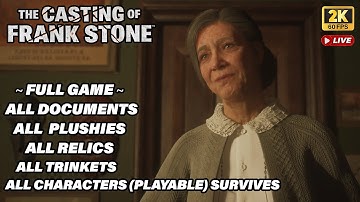 The Casting of Frank Stone【FULL GAME】- Everyone (Playable) Survives & All Collectibles