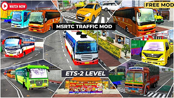 Maharashtra Traffic Mod (Ets Level) For Bussid | Msrtc Traffic Bus Mod For Bus Simulator Indonesia