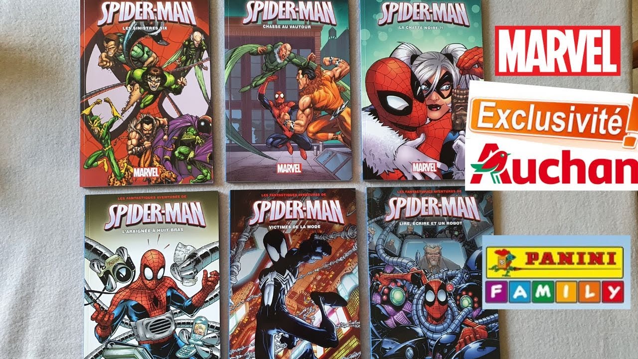 Comic 3€50 AUCHAN -SPIDERMAN 🕷 Présentation 6 tome 🕷 - YouTube