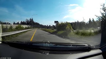 Mobius ActionCam Dash Cam Footage   Sunny Daytime