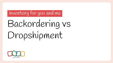 Backordering vs Dropshipments | Inventory for you and me