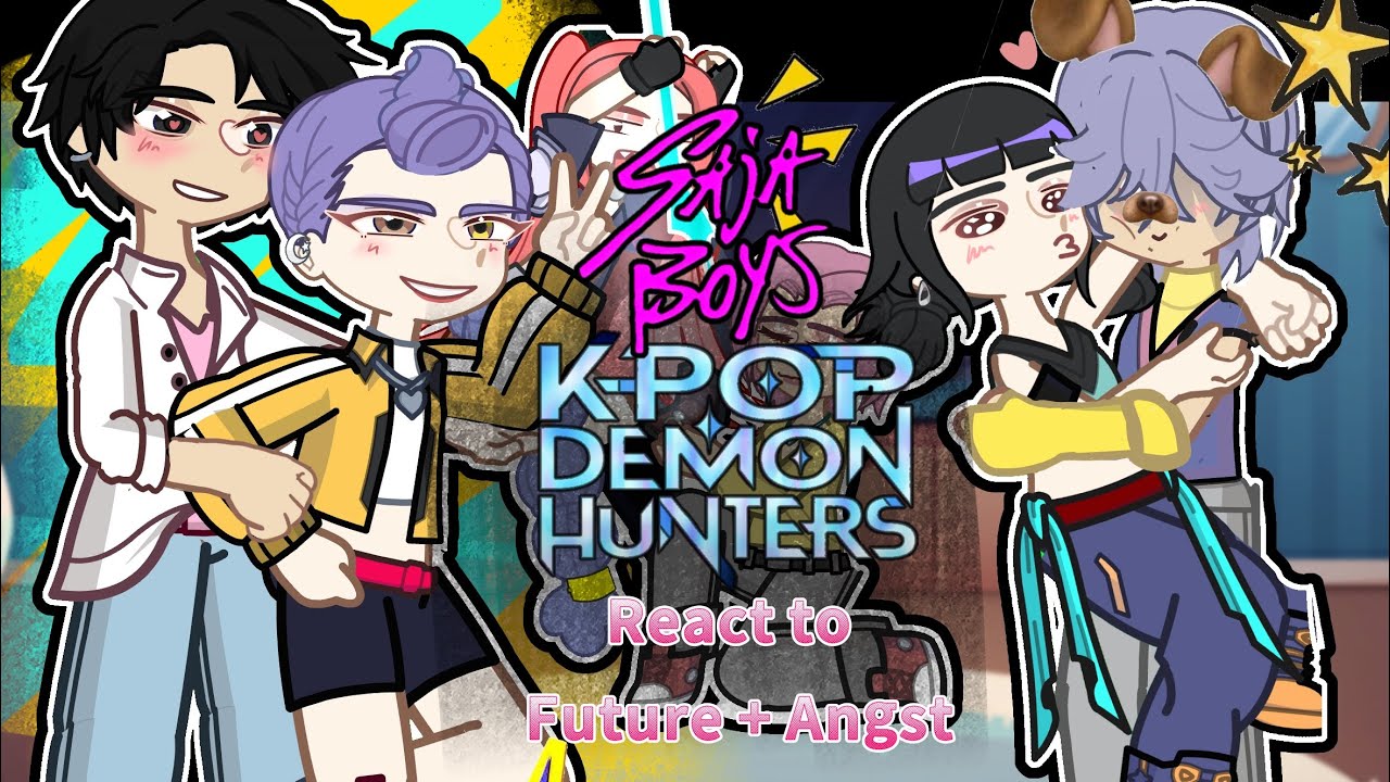 KPop Demon Hunters Reac To Eachother ll Saja Boys and HUNTRIX ll Ship ll Angst ll 2X