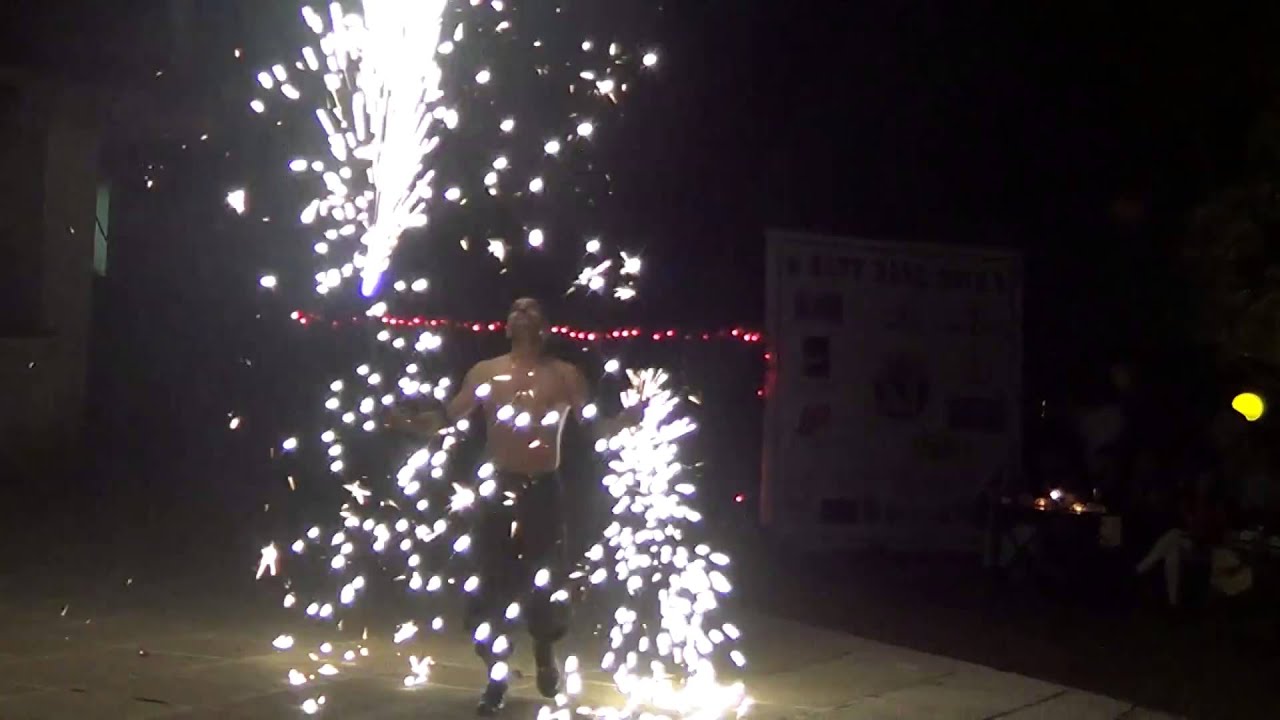 Live Raining Pyro Act