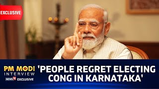 PM Modi Interview | People Of Karnataka Regret Voting For Congress In State Elections, Says PM