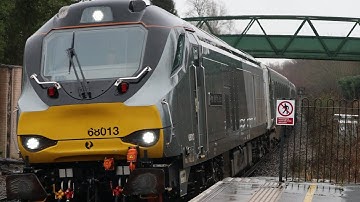 Chiltern Railways class 68 & mk3 DVT departs Dorridge | February 2024