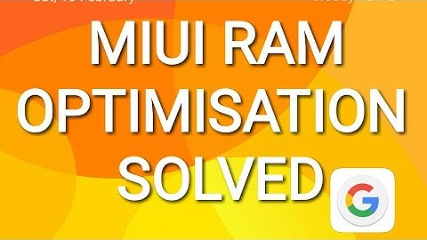 Xiaomi MIUI Ram Optimization