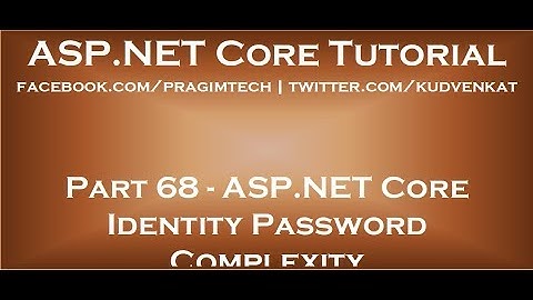 ASP NET Core-identiteitswachtwoordcomplexiteit