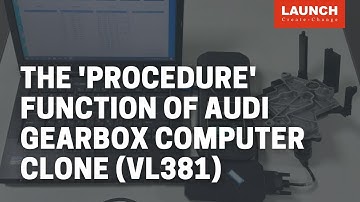 X-PROG3 PC Adaptor | The "procedure" function on Audi for gearbox computer clone| LAUNCH