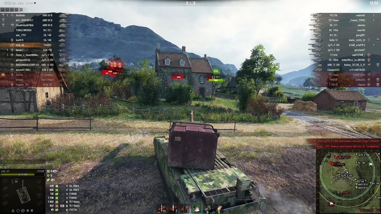 мир танков статистика FV4005 Stage II и 11829 урона на Вестфилде