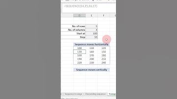 EXCEL JOB INTERVIEW Question | Sequence in horizontal vertical #exceltutorial #excel #tipsandtricks