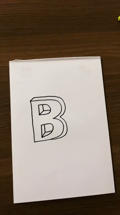 How to draw letter B … - YouTube