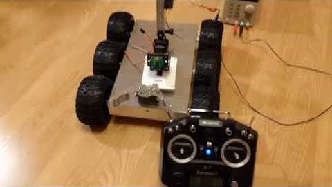 Gimbal control using Taranis Q X7 transmitter and FrSky V8FR-II receiver