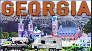 Georgia RoadTrip: Macon and Stone Mountain Park RV Living in a Micro Minnie 1706FB Travel Trailer