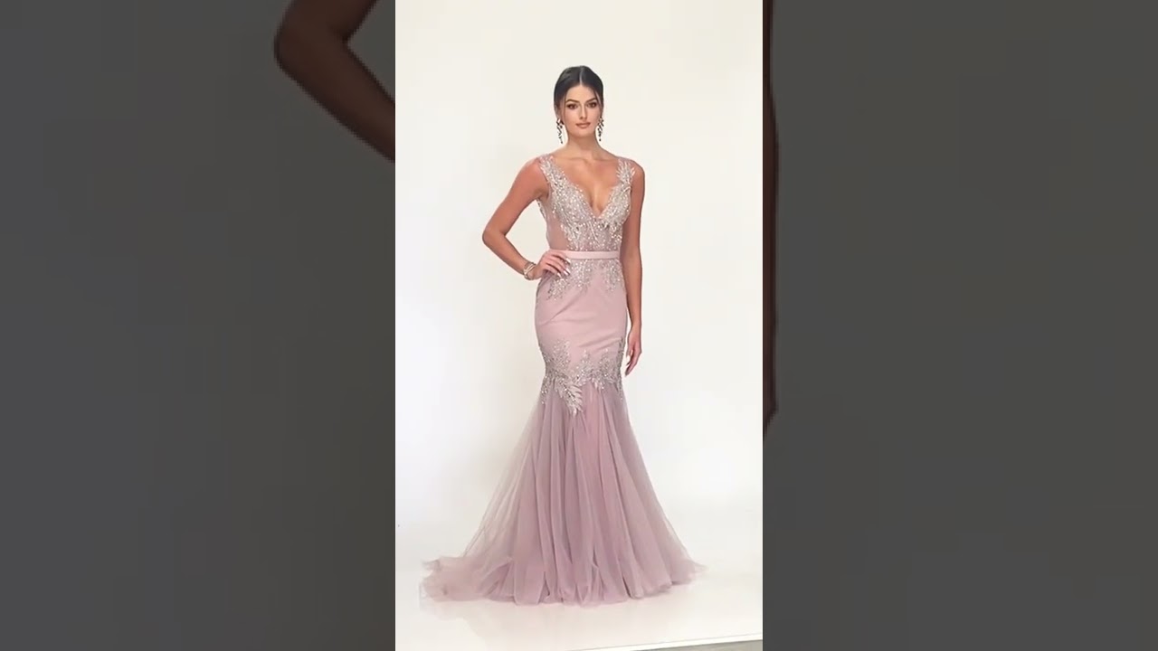 Embellished fishtail prom gown - 231P0189 - Terani Couture