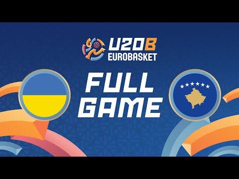 Group Phase | Ukraine v Kosovo | Full Basketball Game | FIBA U20 EuroBasket 2024 Division B