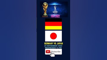 GERMANY VS JAPAN | FIFA 2022 | #shorts #fifa
