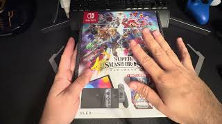 Nintendo Switch OLED Model: Super Smash Bros. Ultimate Bundle (Unboxing)