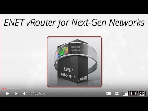 ENET vRouter Network Appliance Demo (with subtitles)