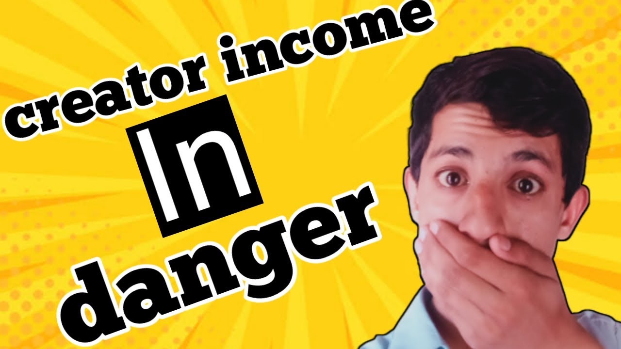 Creator income in danger | attention all YouTubers | Tech for YouTube ...