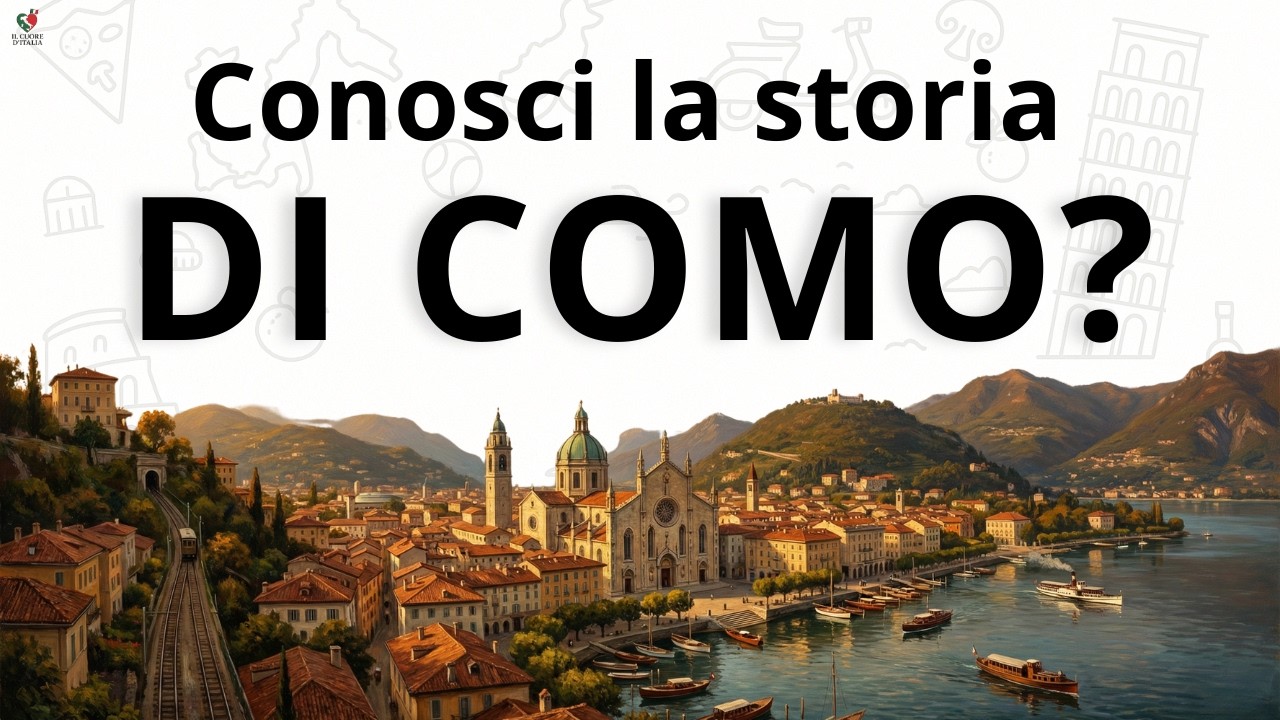 La Città di COMO: Da Roccaforte di Giulio Cesare a Capitale della Seta 🏞️| Italiano Facile