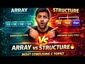 Array vs Structure in C | Difference Between Array and Structure in Hindi | C Programming