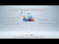 VLH 32″ Smart Portable TV Review — Android 15 Touchscreen on Wheels!