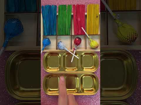 ابتكار ترتيب الألواح الخشبية تعلم الألوان باستخدام لولي لوبات