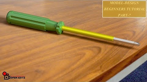 HOW TO CREATE SCREWDRIVER AT CATIA BEGINNER TUTORIAL