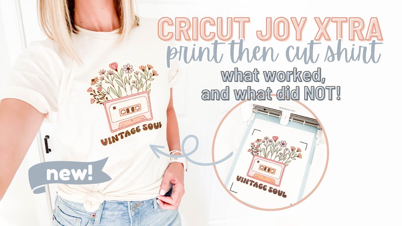 Cricut Joy Xtra Print Then Cut Iron On Shirt