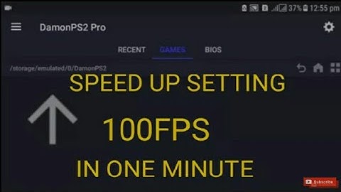 Demon ps2 pro Emulater 100 Fps speed up setting