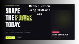 How to Create Banner Section Using HTML and CSS with AI