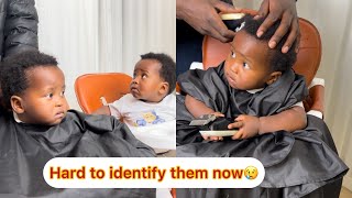Our identical Twins First Haircut // You Won’t Believe this!🥺❤️