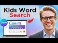 How To Make A Word Search Puzzle For Kids In Canva 