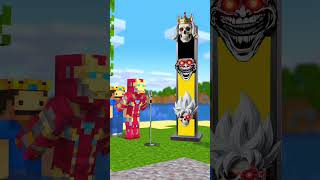 Help Winzar Beat Spider-Man & Iron Man in Minecraft! 👑#minecraft #minecraftchallenge #animation