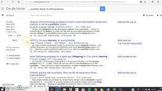 Google Scholar Faceted Navigation