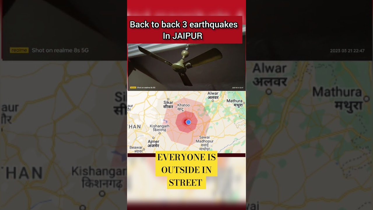 Heavy earthquake in Jaipur today 