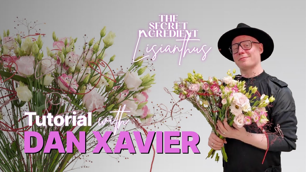 Romantic DIY Hand-tied Bouquet | Lisianthus Bouquet Tutorial with Dan Xavier