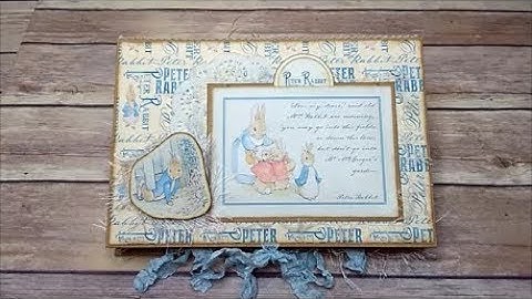 Adorable Peter Rabbit Mini Album Using Digital Paper