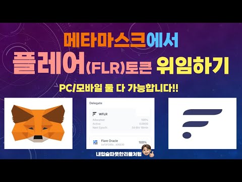 메타마스크에서 플레어 FLR 위임하는 방법 