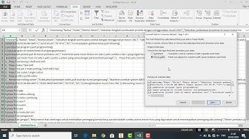 Tutorial Merapikan File CSV menggunakan Microsoft Excel 2013