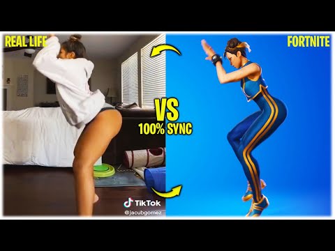 FORTNITE DANCES IN REAL LIFE 100% SYNC (Hit It, Get Griddy, Rollie, Blinding Lights, Say So) ❤️