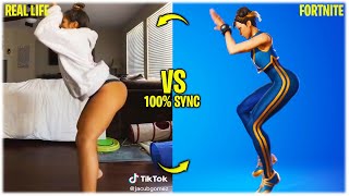 FORTNITE DANCES IN REAL LIFE 100% SYNC (Hit It, Get Griddy, Rollie, Blinding Lights, Say So) ❤️