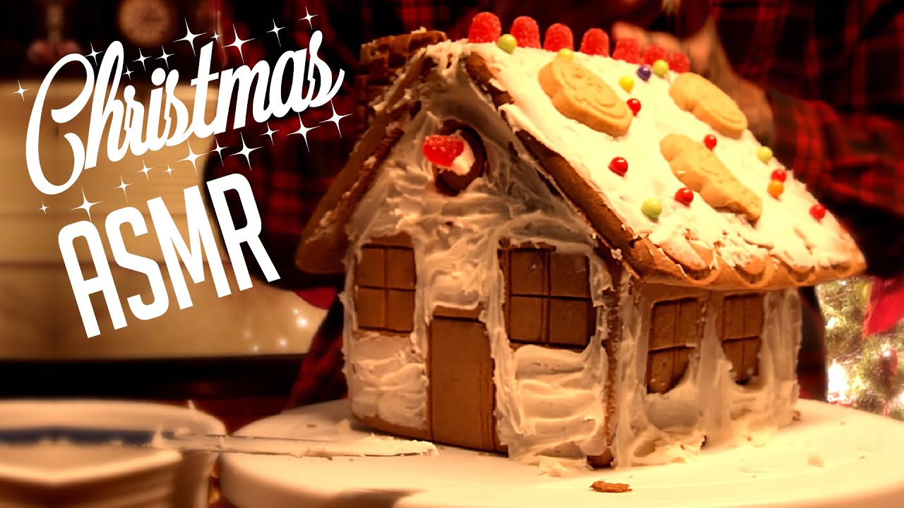 [ASMR] Building a Gingerbread House | Soft Spoken | Up Close | Nostalgia