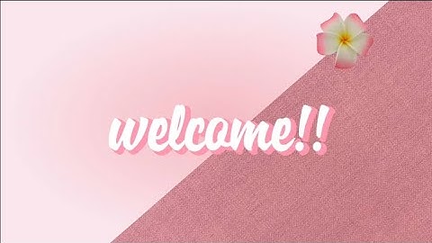 Aesthetic intro template| Copyright free | Pink theme