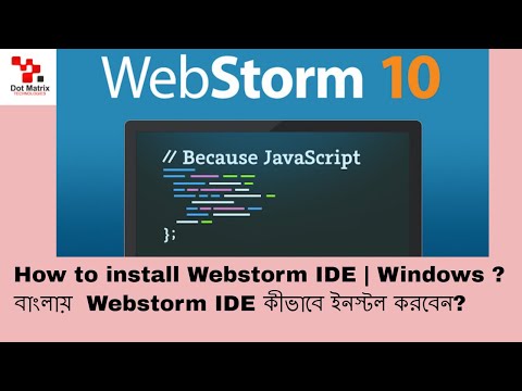 How to install Webstorm IDE | Windows | in Bangla